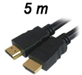 Cabo 3D HDMI macho x macho Versão 1.4 Tblack c/ 5m#100