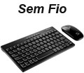 Mini teclado 27 cm e mouse sem fio Multilaser TC184