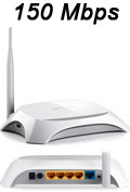 Roteador 3G e 4G TP-Link TL-MR3220 150Mbps c/ Bridge#100