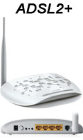 Modem ADSL, roteador Wi-Fi TP-Link TD-W8951ND 5dBi #100