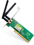 Placa de rede PCI sem fio TP-Link 300Mbps, 4dBi, 20dBm#100