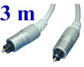 Cabo de fibra ptica 1+1, TosLink SPDIF, Tblack c/ 3 m#100