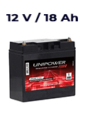 Bateria chumbo-acido Unipower UP12180, 12V, 18Ah, M5#10