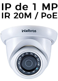 Cmera IP CFTV dome Intelbras VIP S4020 G2 IR PoE 20m #100