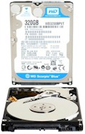 HD de Notebook 320GB, SATA Western Digital WD3200BPVT2