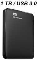 HD 1TB externo porttil WD Basic Storage Elements USB3#98