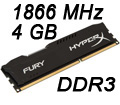 Mmoria 4GB Kingston HX318C10FB/4 1866MHz DDR3 CL10#100