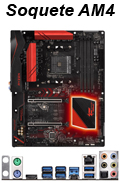 Placa me Asrock X370 Gaming K4 DDR4 p/ AMD AM4 Ryzen 2